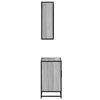 vidaXL 2 Piece Bathroom Furniture Set Grey Sonoma Engineered Wood