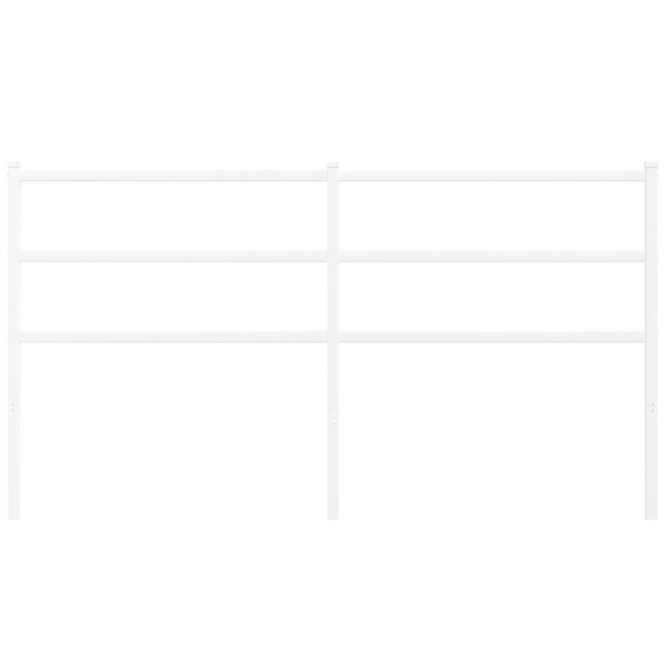 vidaXL Metal Headboard White 160 cm