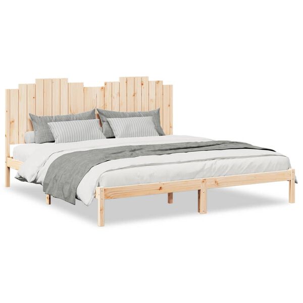 vidaXL Extra Long Bed Frame without Mattress 200x210 cm Solid Wood