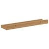 vidaXL Wall Shelf with Shelf 2 pcs Brown 40 x 9 x 3 cm Engineered Wood