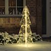 vidaXL Christmas Tree with 100 LEDs Warm White 120 cm Acrylic