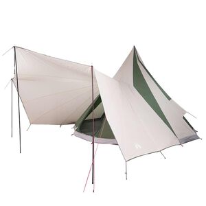 vidaXL Tipi Tent with Roof Green 510 x 690 x 330 cm Taffeta