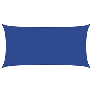 vidaXL Sunshade Sail 160 g/m&sup2; Rectangular Blue 2.5x5 m HDPE