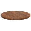 vidaXL Table Top Light brown Ø 60 x 2.5 cm Solid oak wood