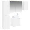 vidaXL Bathroom Cabinet Set 5 pcs White Engineered Wood