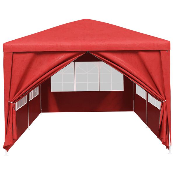 vidaXL Partytent with Wall Red 600 x 300 x 255 cm PE and Steel