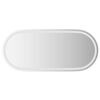 vidaXL LED Bathroom Mirror Transparent 100 x 45 cm Tempered Glass