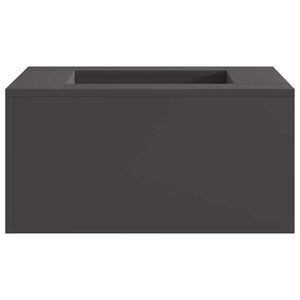 vidaXL Fire Bowl Black 60 x 60 x 30 cm Weathering Steel