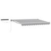vidaXL Electric Retractable Awning Anthracite and White 3.5 x 2 m