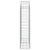 vidaXL Arched Gabion Basket 100x30x120/140 cm Galvanised Iron
