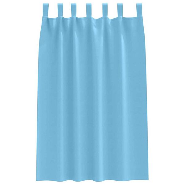 vidaXL Blackout Curtains with Rings 2 pcs Light Blue 175 x 140 cm