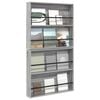 vidaXL Magazine Rack 2 pcs Grey Sonoma 80 x 12 x 70 cm Engineered Wood