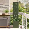 vidaXL Garden Privacy Screen Olive green 32 x 140 cm Cold-rolled steel
