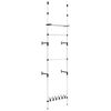 vidaXL Telescopic Wardrobe System | Silver and black | Aluminium, plastic