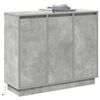 vidaXL LED Sideboard Concrete Grey 90 x 32 x 75 cm Engineered Wood