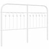 vidaXL Metal Replace Headboard White 135 cm