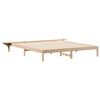 vidaXL Bed Frame with Side Tables Natural 180 x 220 cm Solid Pine Wood