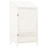 vidaXL Garden Shed White 55x52x112 cm Solid Wood Fir