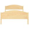 vidaXL Bed Frame without Mattress Solid Pine Wood 120x200cm