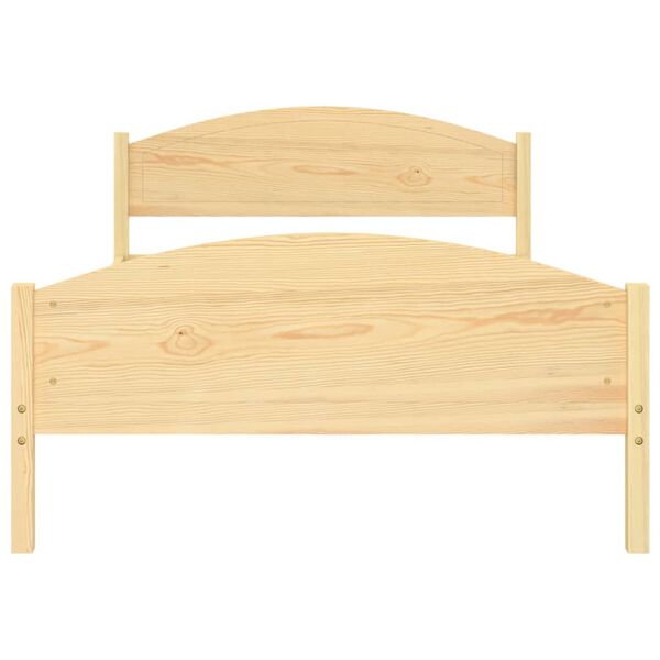 vidaXL Bed Frame without Mattress Solid Pine Wood 120x200cm