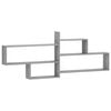 vidaXL Wall Shelf Grey Sonoma 168.5 x 17 x 68 cm Engineered Wood