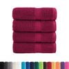 vidaXL Premium Wash Towels "SOLUND" 4 pcs Bordeaux 30x30 cm 600 gsm