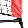 vidaXL Tennis Net Folding Black and Red 494.5 x 90 x 87 cm Polyester
