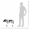 vidaXL Standing Plush Toy Cow Black and White XXL