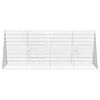 vidaXL Chicken Cage Silver 215 x 100 x 85 cm Galvanised Steel