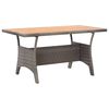 vidaXL Garden Table Grey 120x70x66 cm Solid Acacia Wood