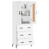 vidaXL Highboard White 69.5x34x180 cm Engineered Wood
