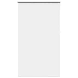 vidaXL Roller Blind Blackout White 120x210 cm Fabric Width 116.6 cm Polyester