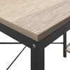 vidaXL Computer Desk Black and Oak 110x72x70 cm Engineered Wood