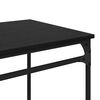 vidaXL Desk Black Oak 135 x 50 x 90 cm Engineered Wood