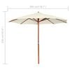 vidaXL Garden Parasol 300x258 cm Sand White