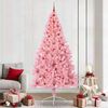 vidaXL Artificial Pre-lit Christmas Tree with 300 LEDs Pink 240 cm PVC