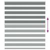 vidaXL Zebra Blind Dark Grey 120x100 cm Fabric Width 115.9 cm Polyester