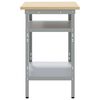 vidaXL Work Table Grey 100 x 55 x 85 cm Steel and Engineered Wood