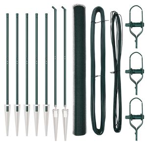 vidaXL Fence Post Green