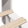 vidaXL Bookcase Bed without Mattress White 75x190 cm Small Single Solid Wood