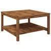 vidaXL Coffee Table LAREN Natural 80.5 x 80 x 45 cm Solid Acacia Wood