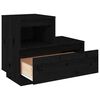 vidaXL Bedside Cabinets 2 pcs Black 60x34x51 cm Solid Wood Pine