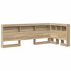 vidaXL Storage Headboard with Shelf Sonoma Oak 90 cm Engineered Wood