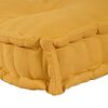 vidaXL Pallet Sofa Cushion Yellow Fabric