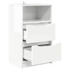 vidaXL Bedside Tables 2 pcs High Gloss White 40 x 30 x 467 cm