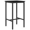 vidaXL Bar Table 52 x 52 x 90 cm Engineered Wood Black Oak Rectangular