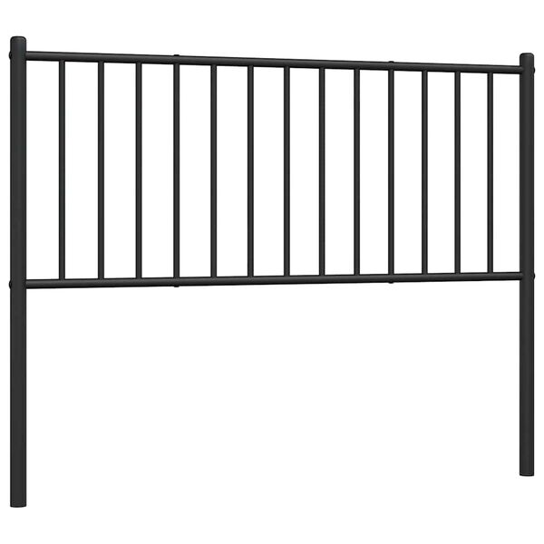 vidaXL Metal Replace Headboard Black 107 cm