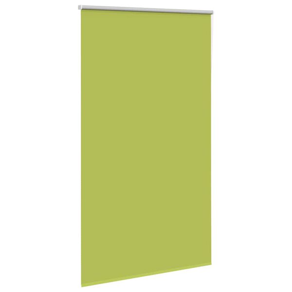 vidaXL Roller Blind Blackout Leaves Green 125x230 cm Fabric Width 121.6 cm Polyester
