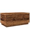 vidaXL Coffee Table with LED Lights Old Wood 90x50x40 cm