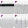 vidaXL Voile Curtain 2 pcs Light Grey 225 x 140 cm Polyester